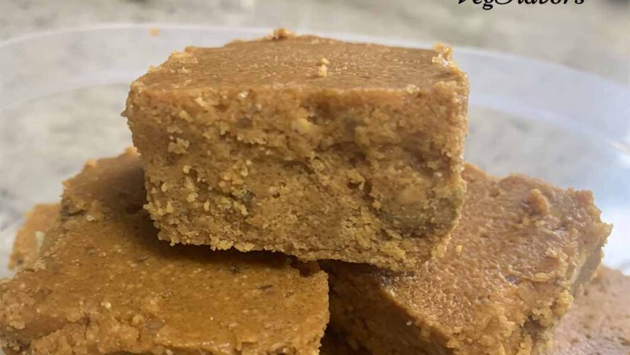 Besan barfi without sugar syrup