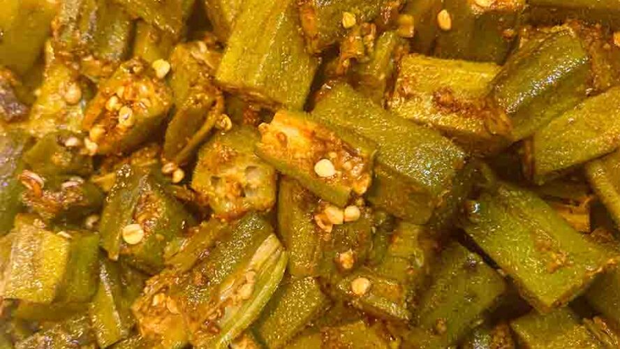 Masala Bhindi – no onion no garlic