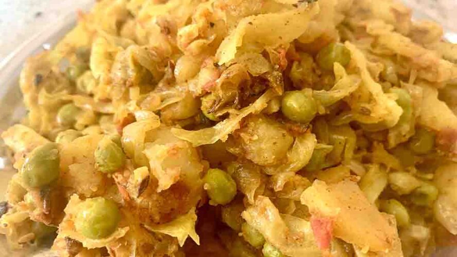 Pattagobhi (cabbage) aloo ki sabji