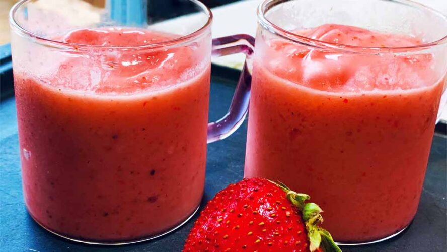 Strawberry slush – 2 ingredients only